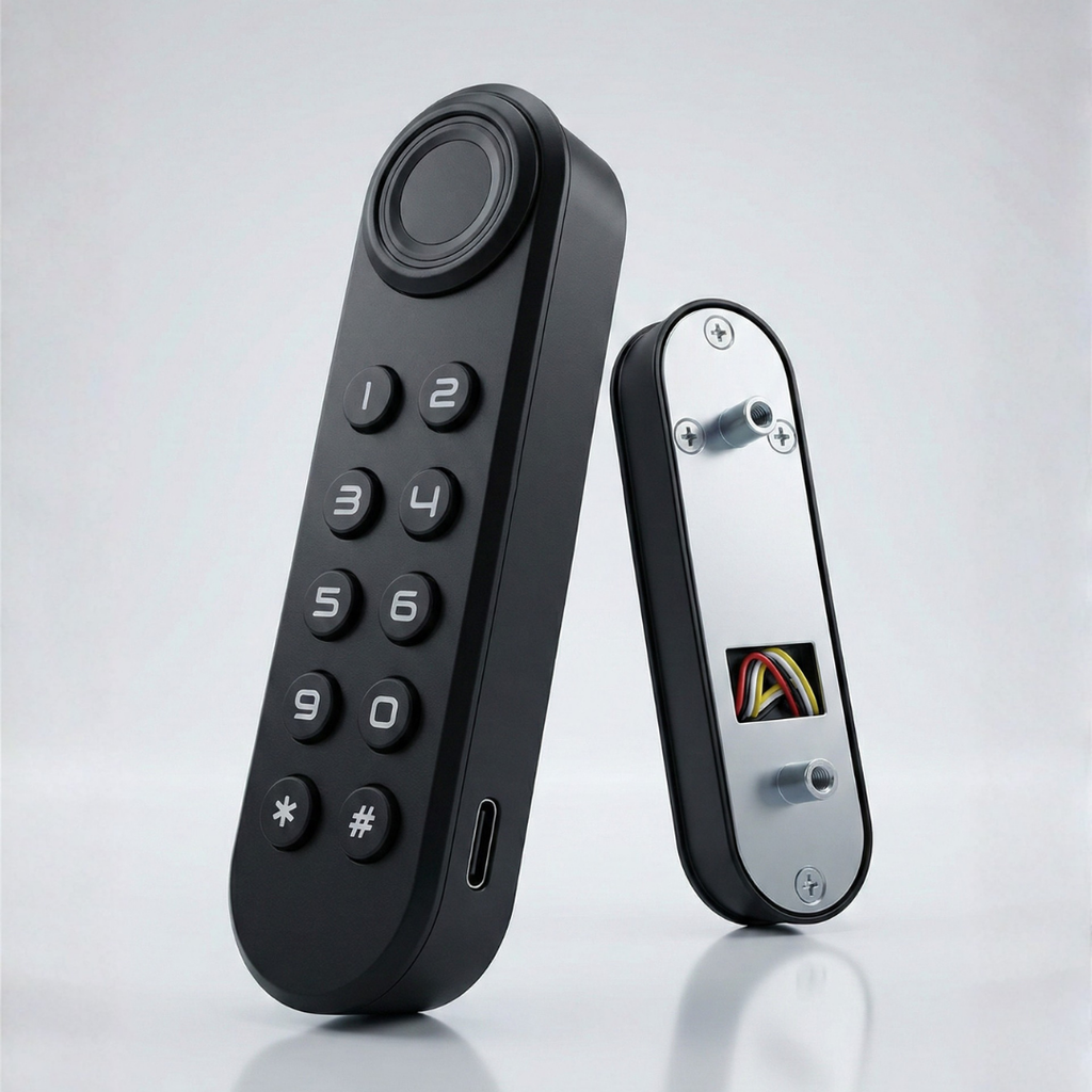 Digital Furniture Smart Lock (Emperor) Vertical Black