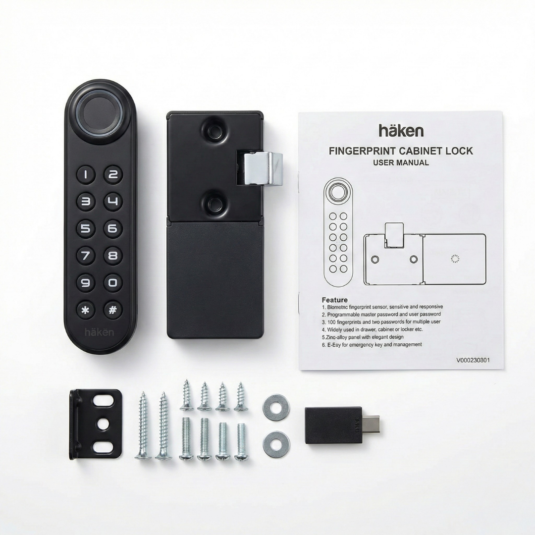 Digital Furniture Smart Lock (Emperor) Vertical Black