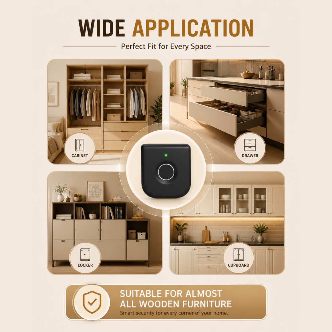 Digital Furniture Smart Lock (FLEX) - BLACK