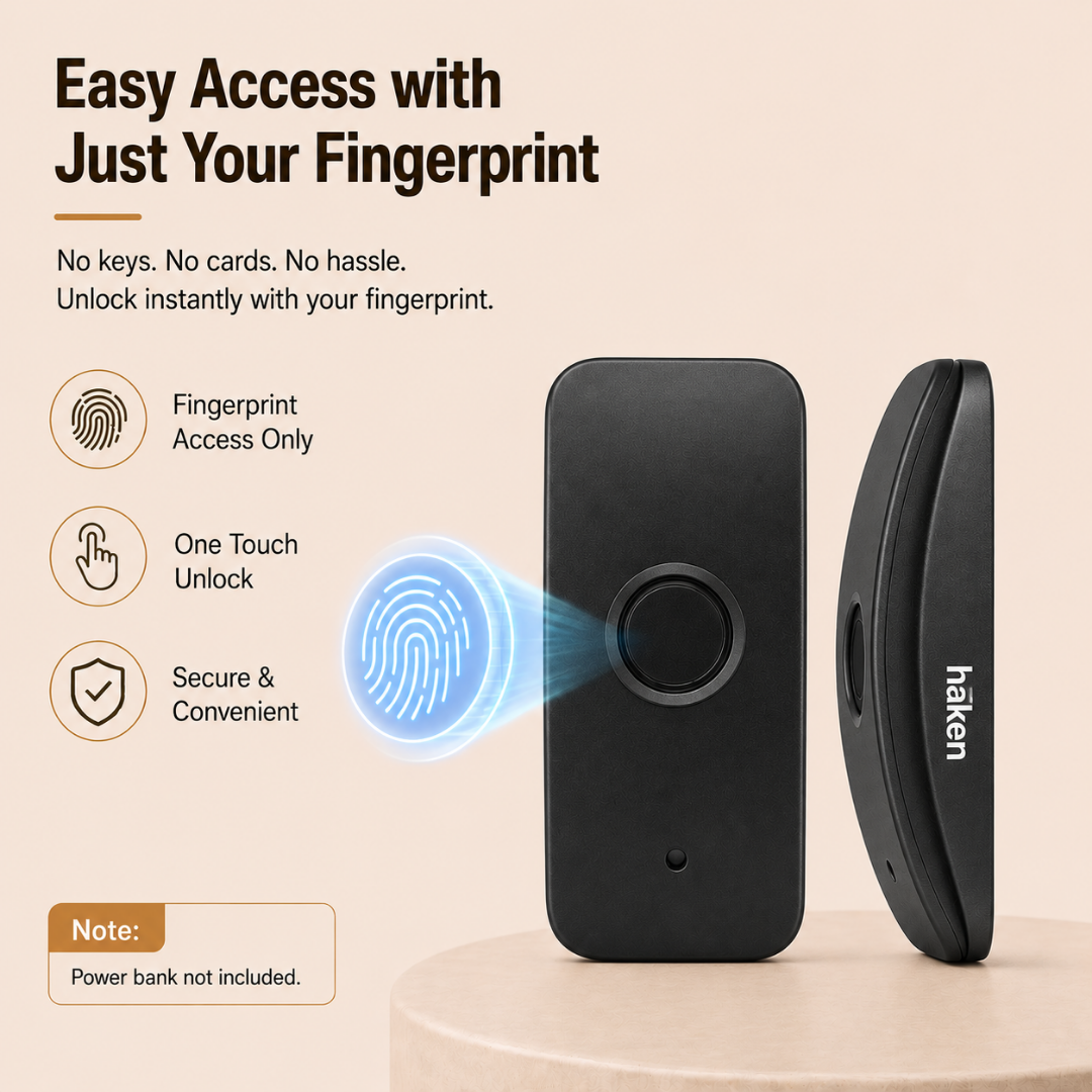 Digital Furniture Smart Lock (CURVY) - BLACK