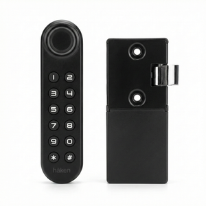 Emperor Digital Furniture Lock with Fingerprint & Password Access | Vertical Smart Cabinet Lock | Heavy Metal Body | USB Emergency Power | Black - Vertical