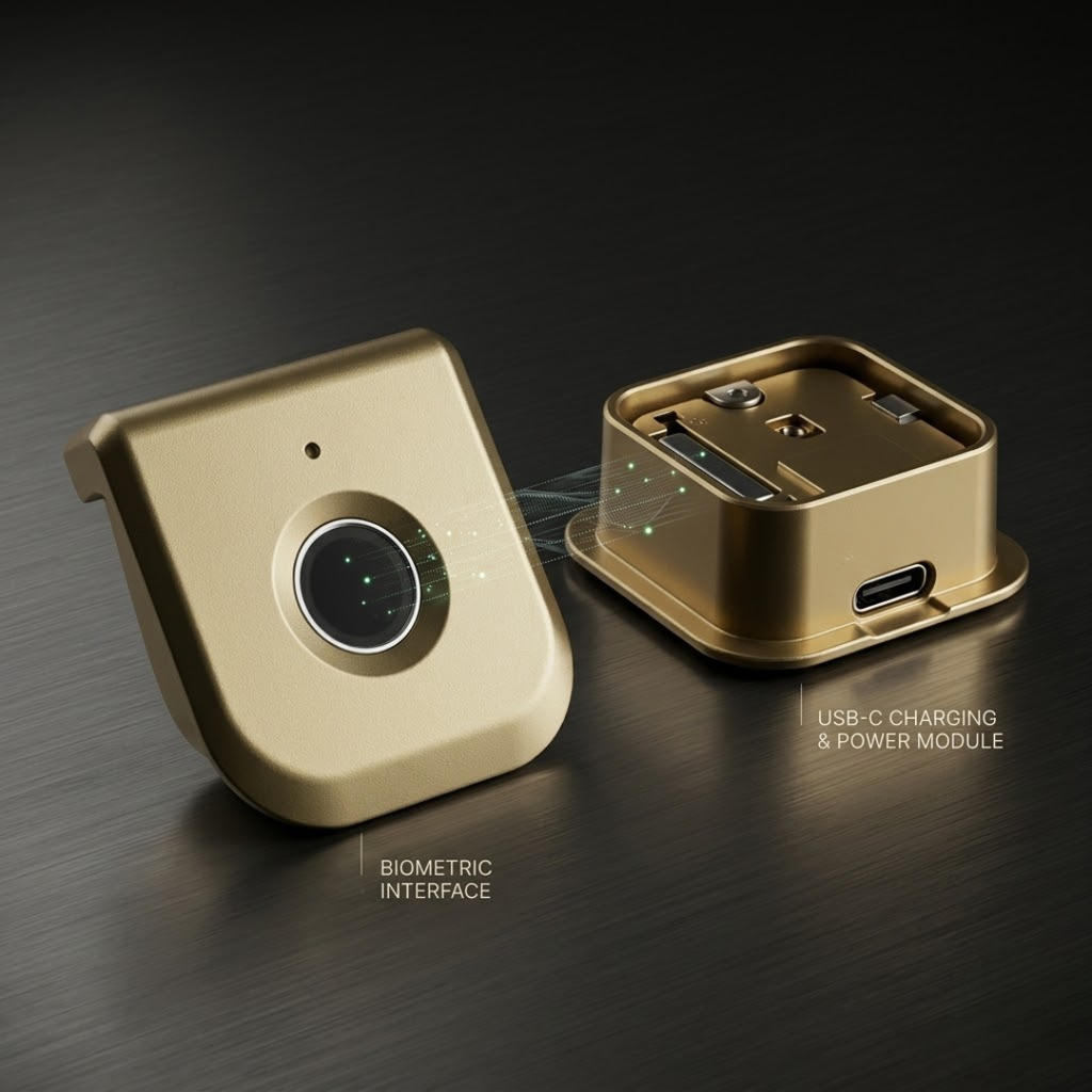 Digital Furniture Smart Lock (FLEX) - GOLD