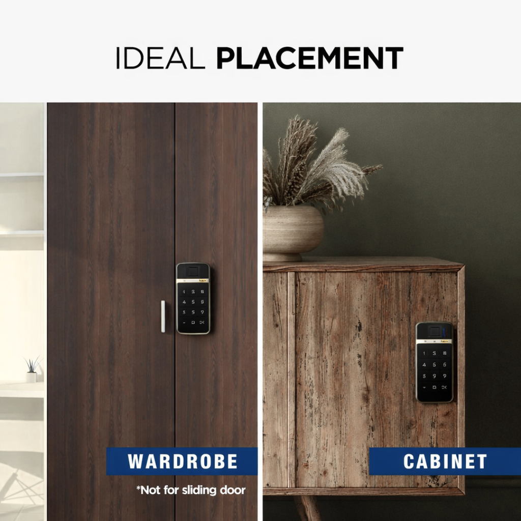 Digital Furniture Smart Lock (CLARA) Silver