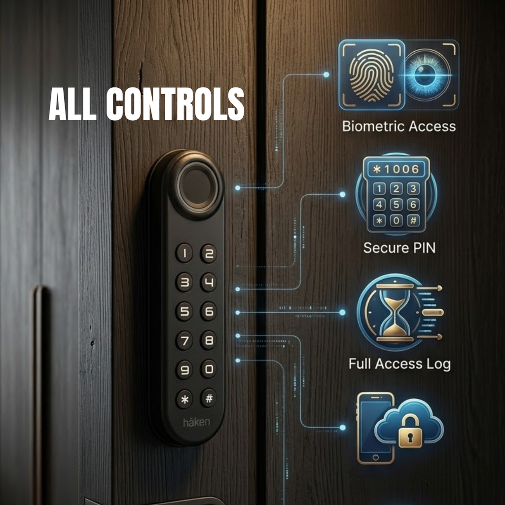 Digital Furniture Smart Lock (Emperor) Vertical Black