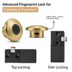 Digital Furniture Smart Lock (Moon) - GOLD