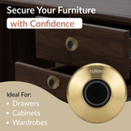 Digital Furniture Smart Lock (Moon) - GOLD