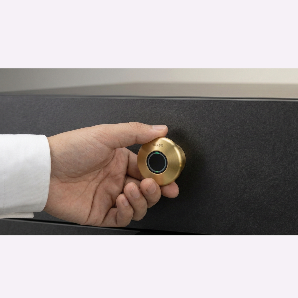 Digital Furniture Smart Lock (Moon) - GOLD