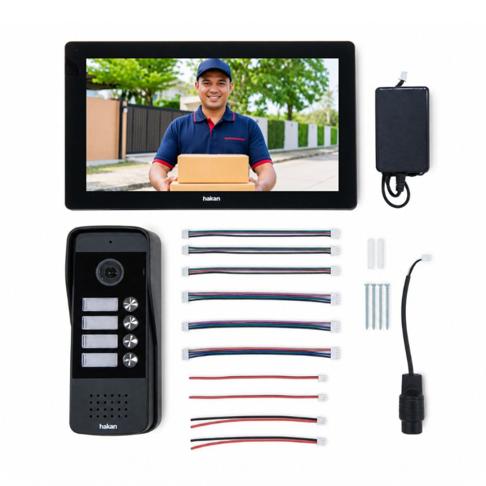 HYDP Spectra 10 Pro+ Pulse Quad Smart Video Door Phone | 10.1" WiFi Video Intercom System