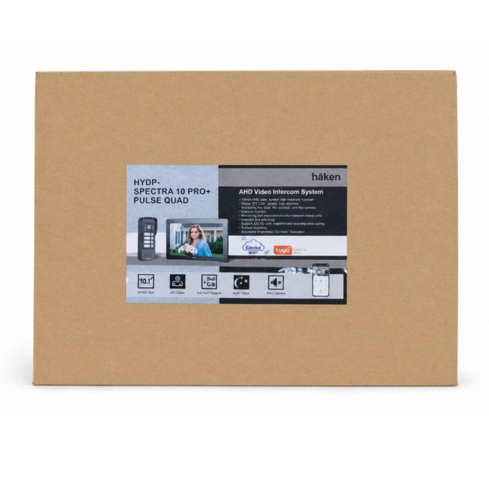 HYDP Spectra 10 Pro+ Pulse Quad Smart Video Door Phone | 10.1" WiFi Video Intercom System
